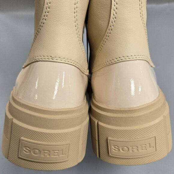 SOREL Caribou X Cozy Lace Up Boot Bleached Ceramic Oatmeal Beige Size 8 - Picture 14 of 15